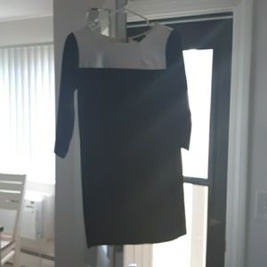 H&M XS right above the knee white and black dress
